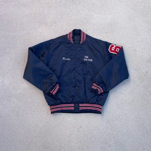 Vintage Satin Bomber Jacket